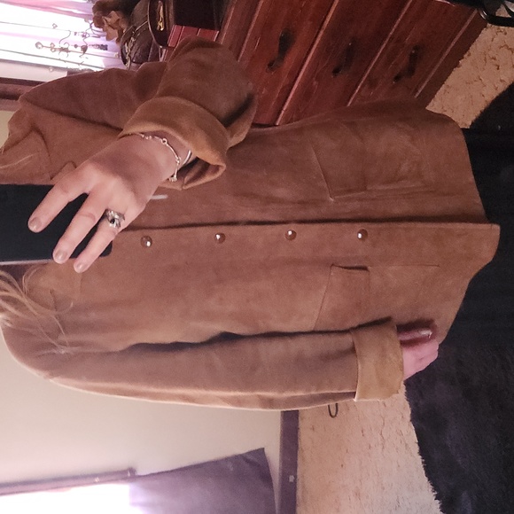 R M. WILLIAMS  LONG HORN vintage  heavy winter sheepskin jacket - Picture 11 of 12